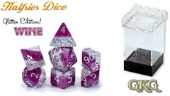Halfsies Dice - Glitter Wine